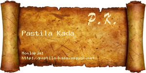 Pastila Kada névjegykártya